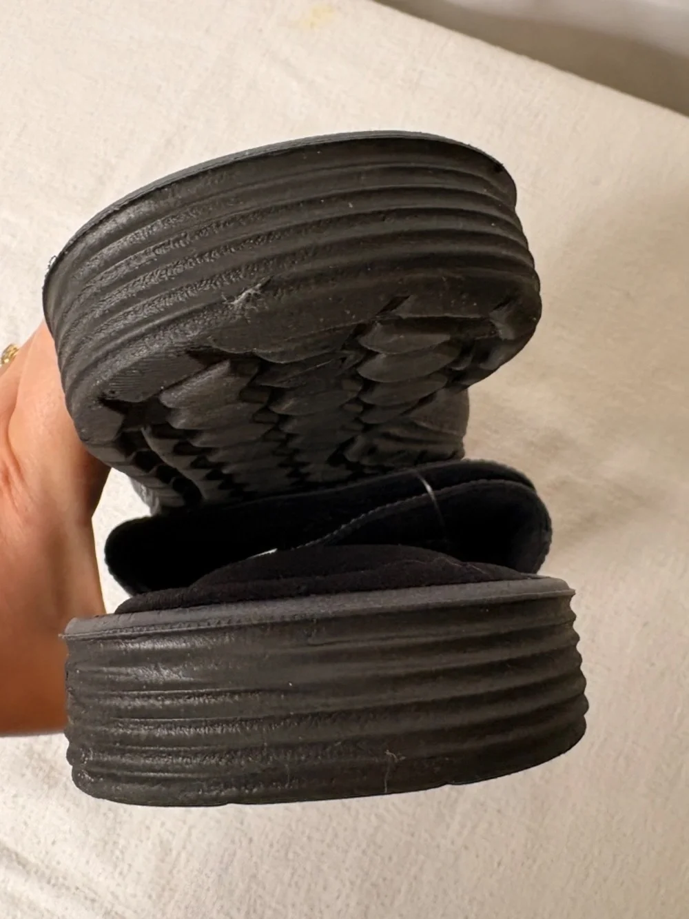 NEW Nike SolarSoft Comfort Slide Sandals Black Gray Memory Foam 705513-090 Sz 8